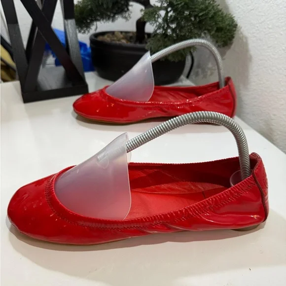 Tory Burch Vibrant Red Flats - Picture 4 of 4